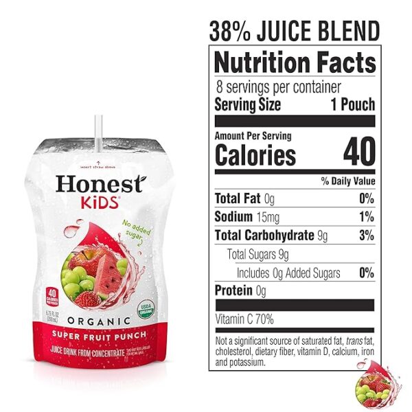 Honest Kids Super Fruit Punch Organic - Image 2